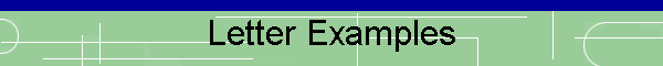 Letter Examples
